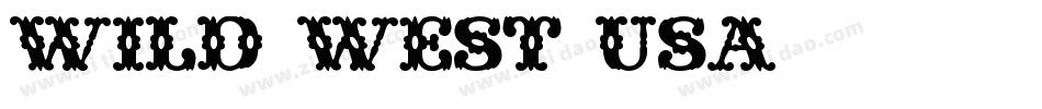 Wild West USA字体转换